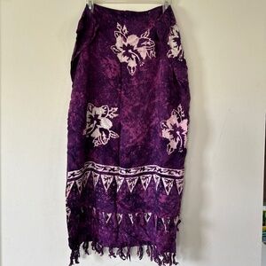 💓Beautiful Floral Tasseled Wrap Around Sarong OR Wall Covering